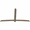 Ekena Millwork Bellingham Rough Sawn Timber Gable Bracket, Douglas Fir, 108"W x 63"H x 2"D x 6"F, 14/12 Pitch GBW108X63X0206BEL00RDF - alternate 3